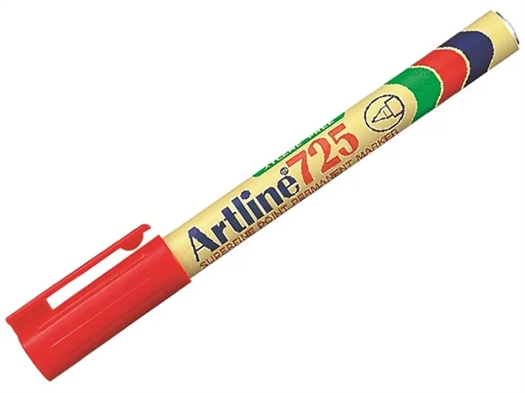 Artline 725 Superfine Marker EK-725 RED