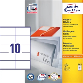 Avery 3425 Universal Etiket 3425