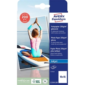 Avery C2549 Inkjet Papir C2549-20P