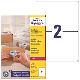 Avery L7168B A4 BlockOut Etiket L7168B-100