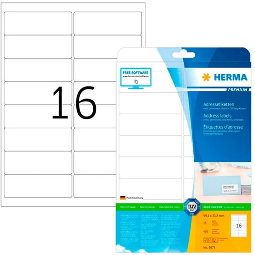 Herma 5075 Premium Etiket 5075